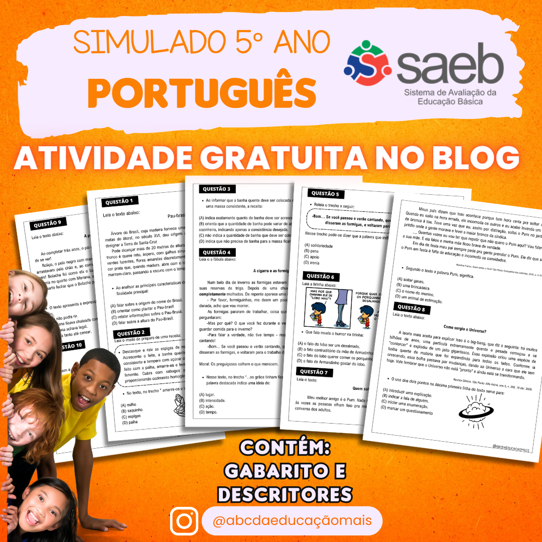 Jogo SAEB – 5º ano – Língua Portuguesa – Loja – Português Encantado